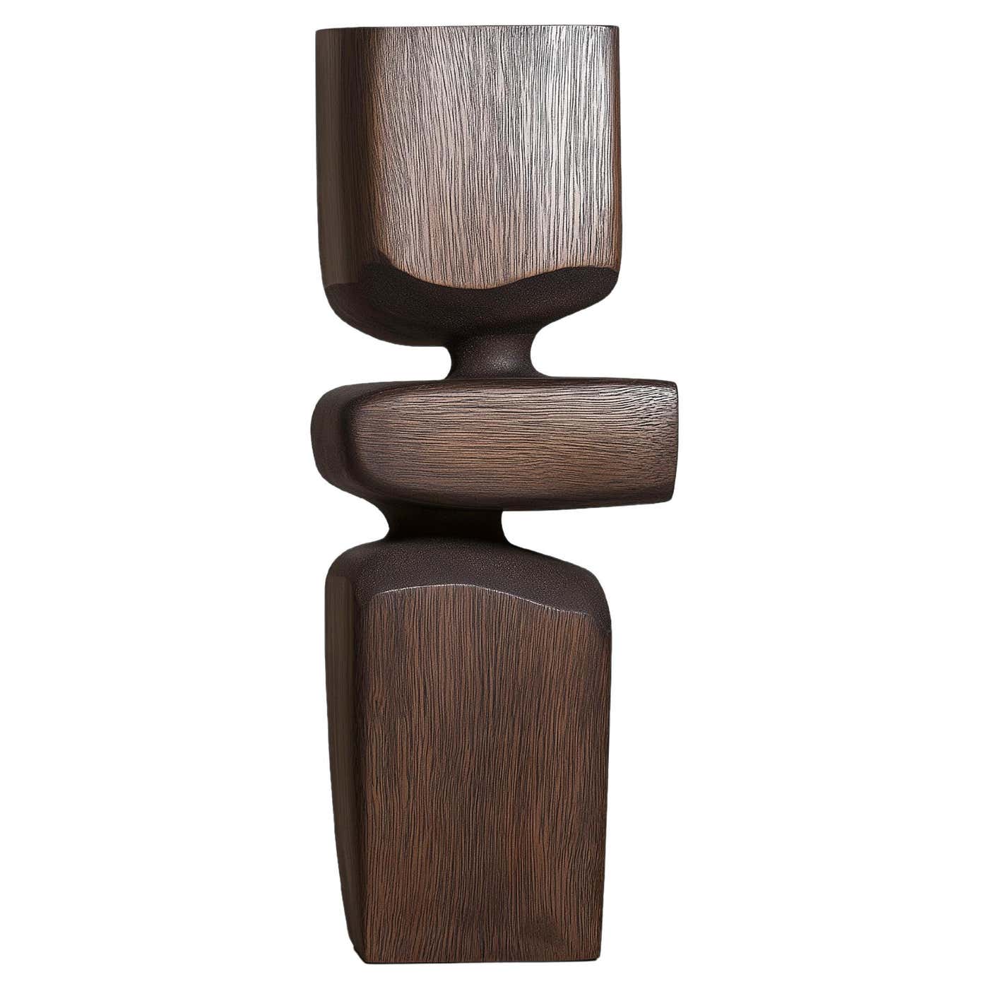 Lull No9 Modern Wooden Totem Sculpture by Joel Escalona – Statement ...