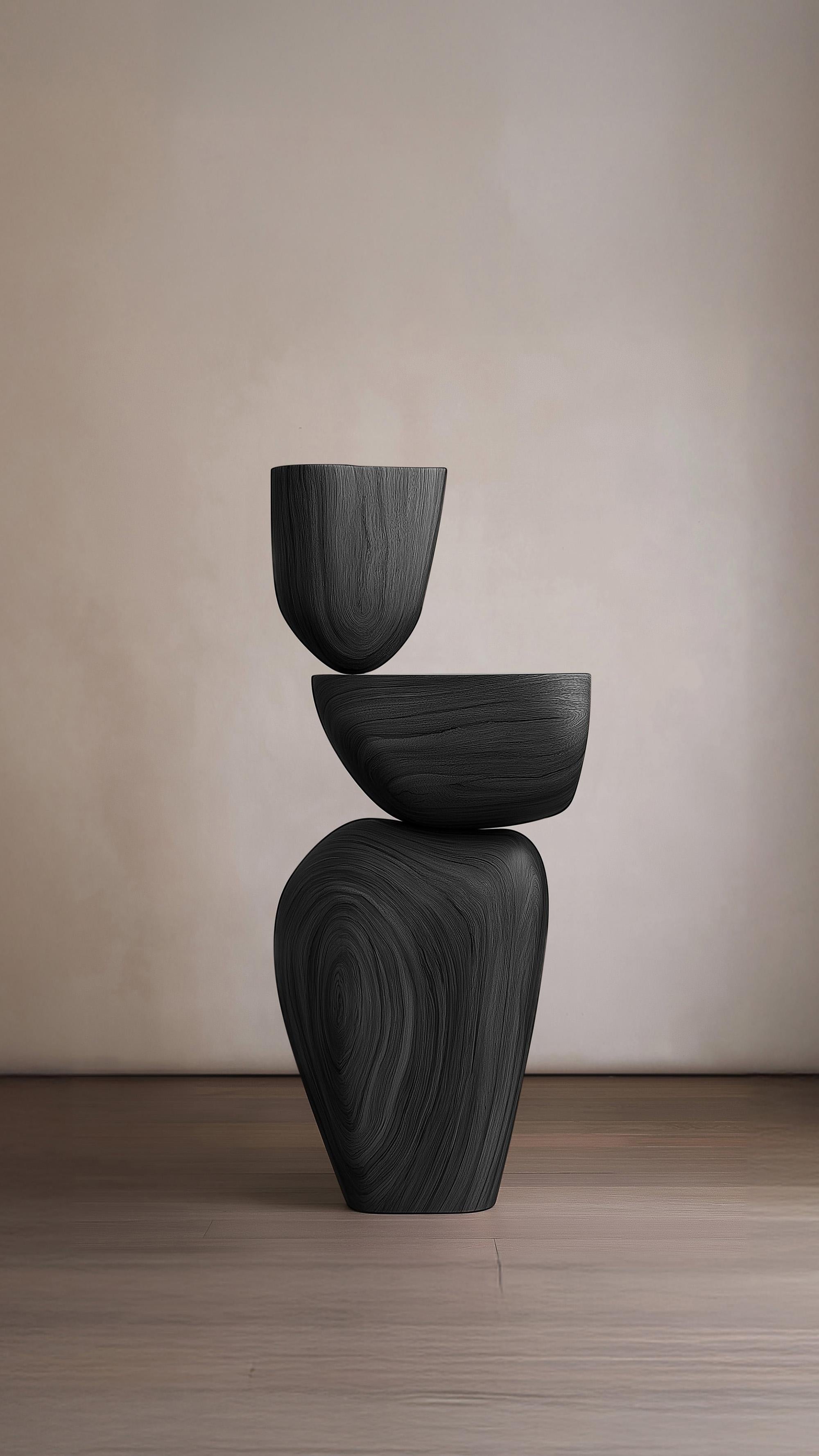 XXI secolo e contemporaneo Scultura geometrica in legno Lull No90 di Joel Escalona - Perfetta per l'arredamento d'interni in vendita