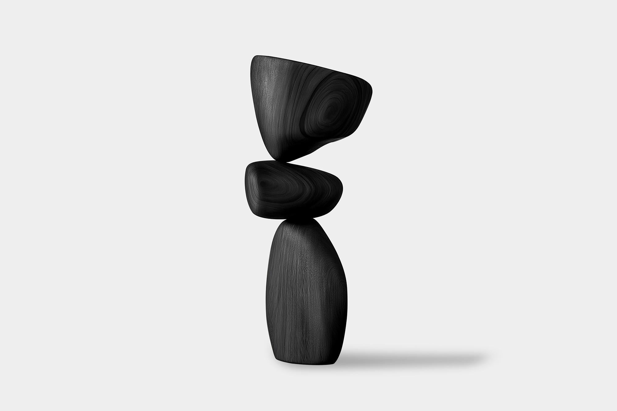 Mexican Lull No92 Minimalist Wooden Totem by Joel Escalona – Ideal for Contemporary Home For Sale