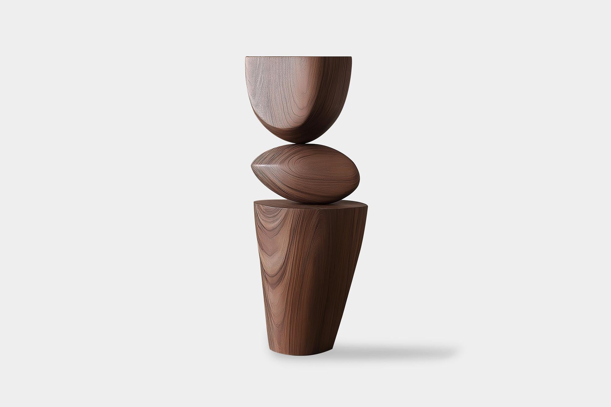 Lull No94 Escultura de madera para espacios modernos - Diseñada por Joel Escalona

---
El equilibrio y la tensión son el núcleo de estas esculturas. La interacción entre las formas suaves y redondeadas y las bases sólidas y angulosas crea un