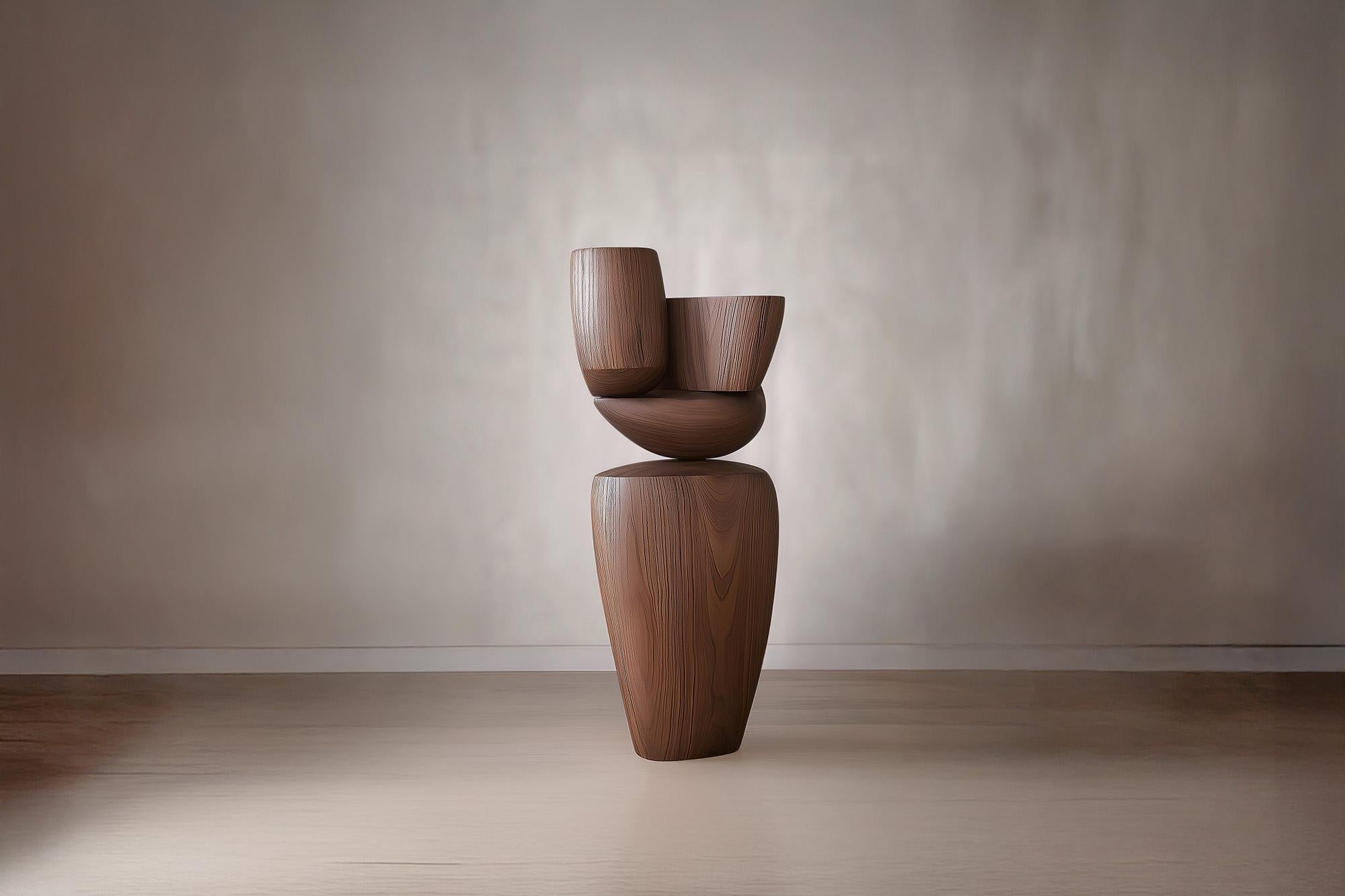 Mid-Century Modern Lull No98 Sculpture d'art abstrait de Joel Escalona - Une pièce contemporaine en bois en vente