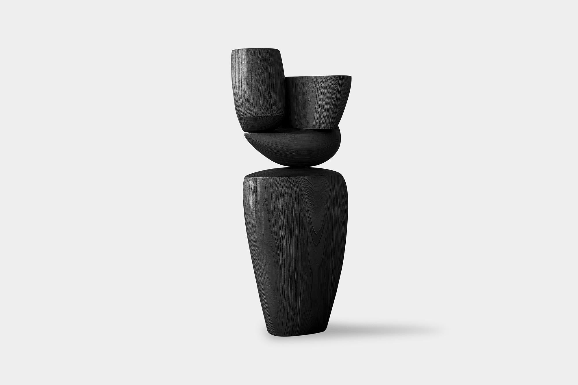 Mexicain Lull No98 Sculpture d'art abstrait de Joel Escalona - Une pièce contemporaine en bois en vente