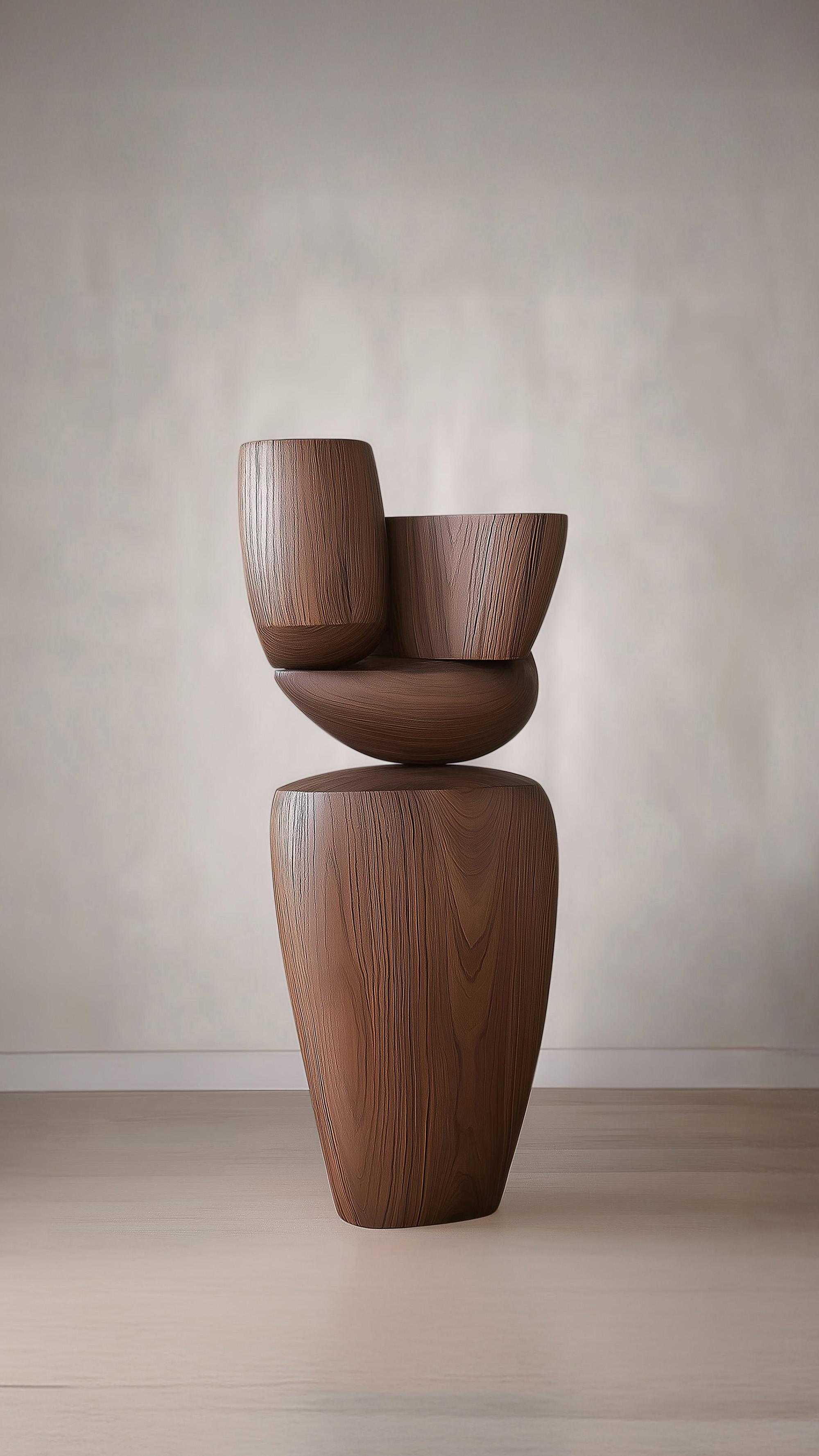 Lull No98 Sculpture d'art abstrait de Joel Escalona - Une pièce contemporaine en bois Neuf - En vente à Ciudad de México, CDMX