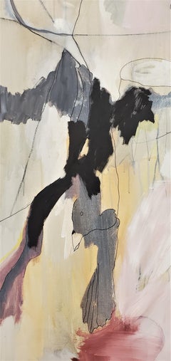 "Lullaby of Birdland, " 2021 Large Framed Abstract Oil by Kathi Robinson Frank