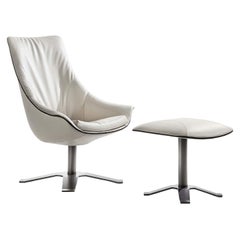 Lullaby White Swivel Office Chair