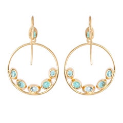 Lulu Emerald Oval Hoops
