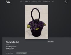 Lulu Guinness 1996 Documented Velvet Violet Flower Pot Bag
