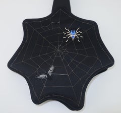 Lulu Guinness Black Spider Web Handbag
