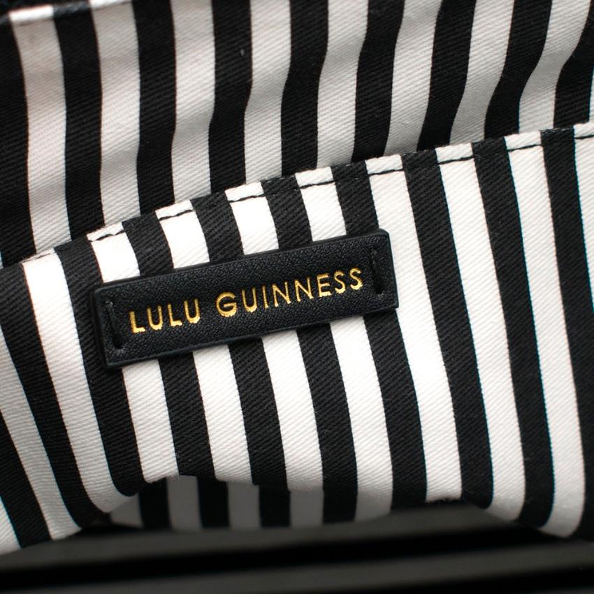 Black Lulu Guinness Jackpot Bibi Tote Bag 20cm