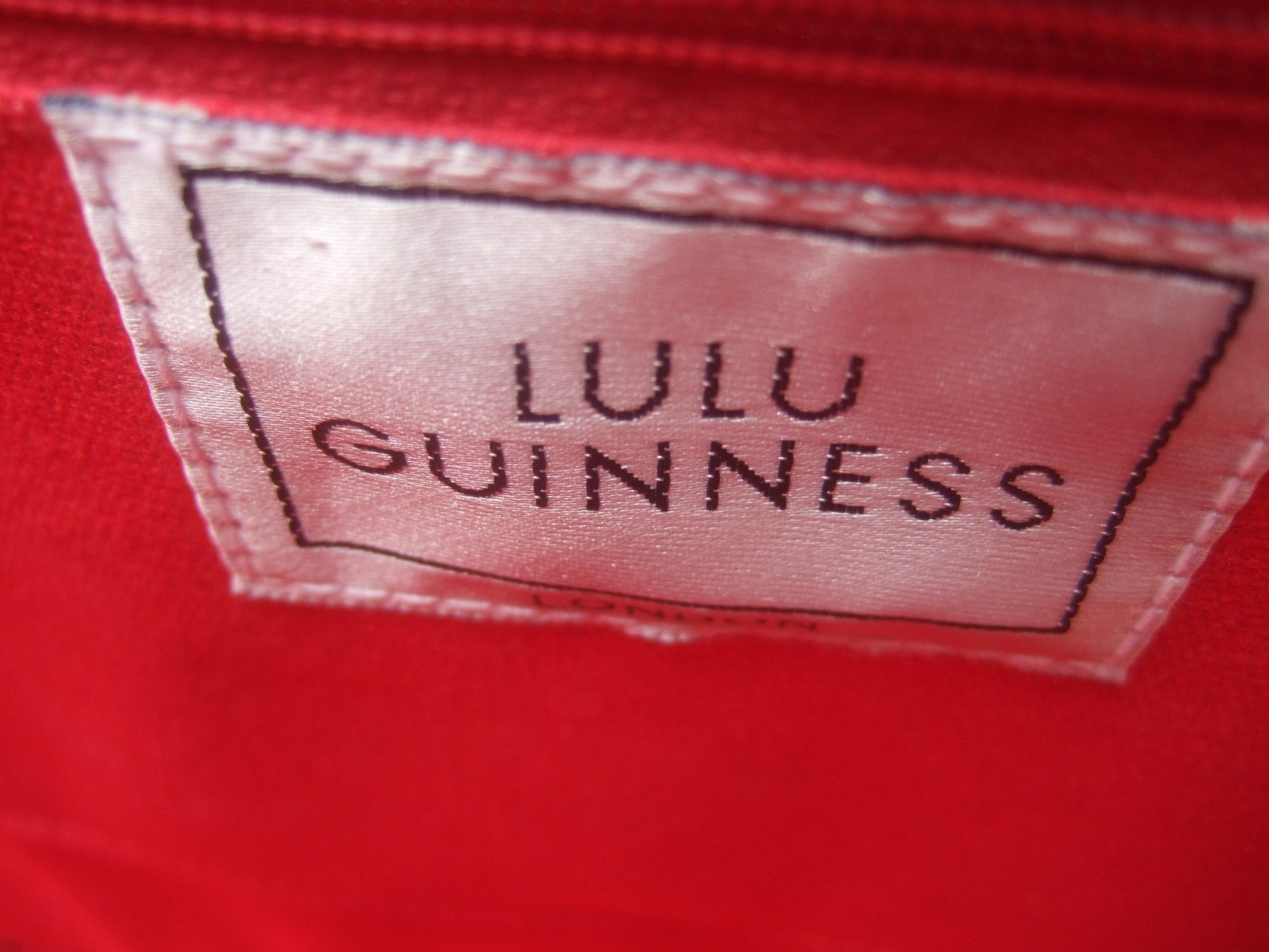 Lulu Guinness London Whimsical Watermelon Tote Handbag c 1990s 5