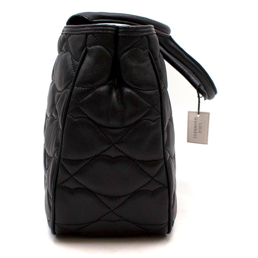 Lulu Guinness Quilted Lip Leather Handbag 2