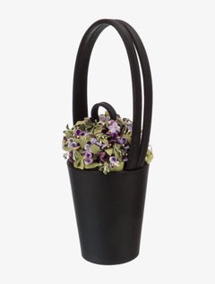 Lulu Guinness satin bucket bag