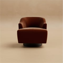 Lulu Walnut Lounge Chair by Lusano