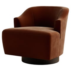 Lulu Walnut Lounge Chair by Lusano