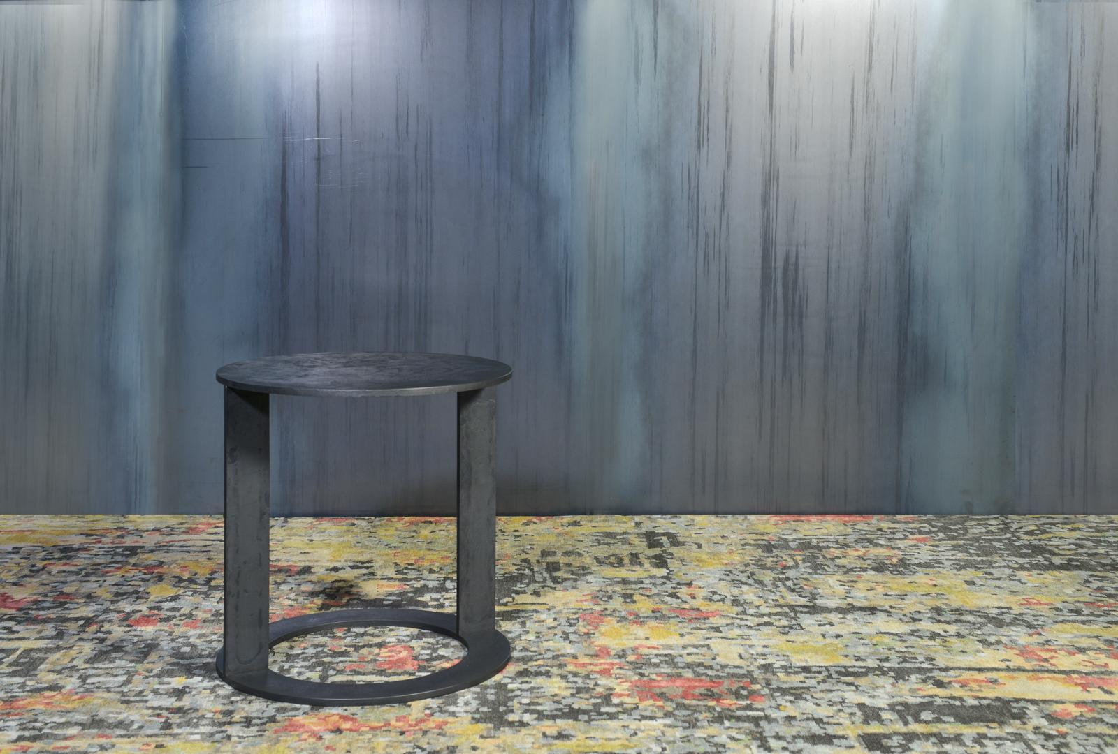 The LUMA design workshop block occasional table is the result of thoughtful design and expert craftsmanship. The shale texture on this piece comes from a completely organic process we have developed which utilizes the time, temperature, and the