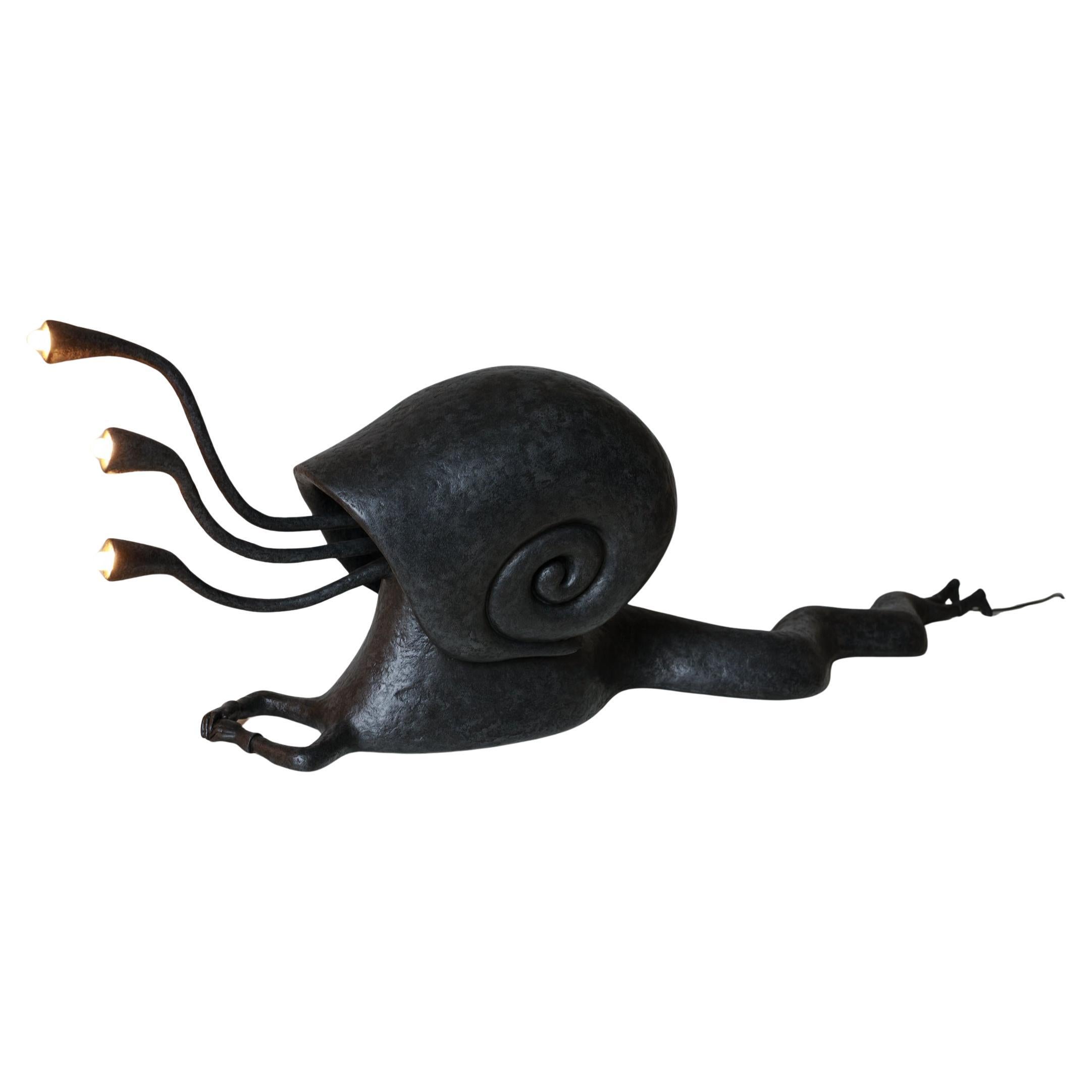 LUMAKA wall & floor sculptural lamp Limited Edition by Pavel Vishnevsky, Organic Bionic Design, Recycled Materials

Materials: Recycled paper composite, metal frame, protective coating
Dimensions: 160 (D) × 49 (W) × 32 (H) cm
Lamp base: E14
Edition: