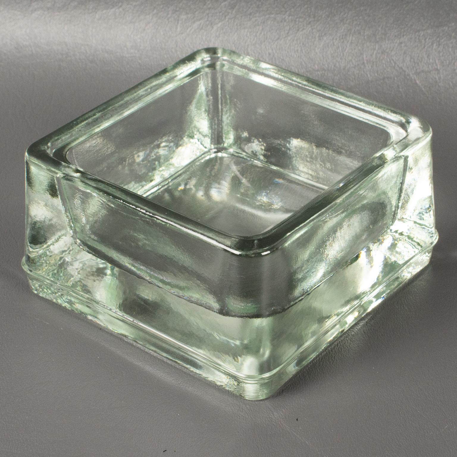 Lumax Molded Glass Ashtray Catchall Desk Tidy Designed by Le Corbusier