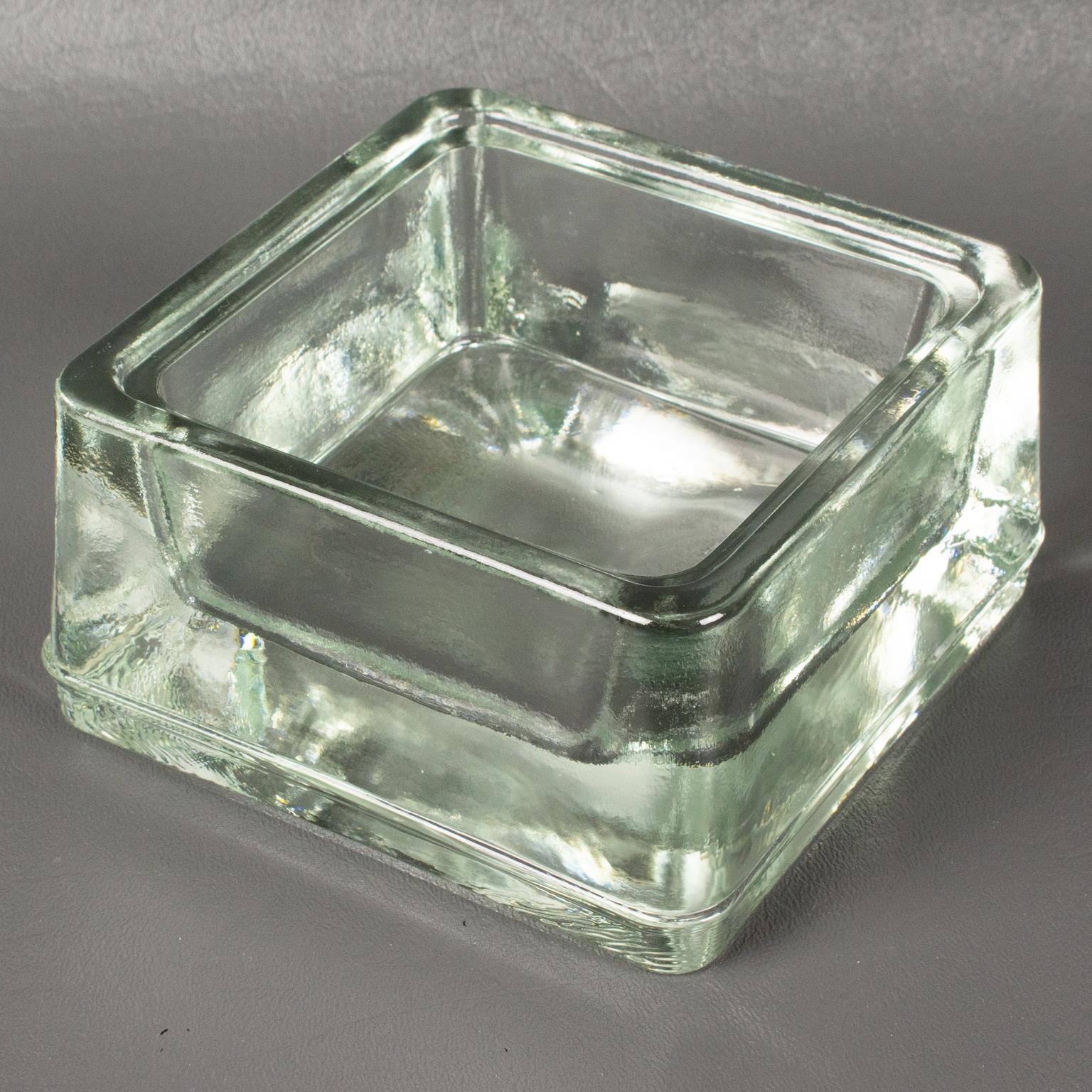 Le Corbusier for Lumax Molded Glass Ashtray Catchall Desk Tidy Vide Poche 5