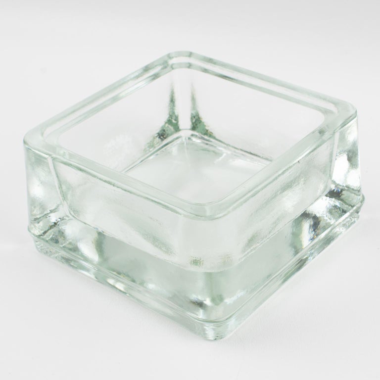 Lumax Molded Glass Ashtray Catchall Desk Tidy Designed by Le Corbusier
