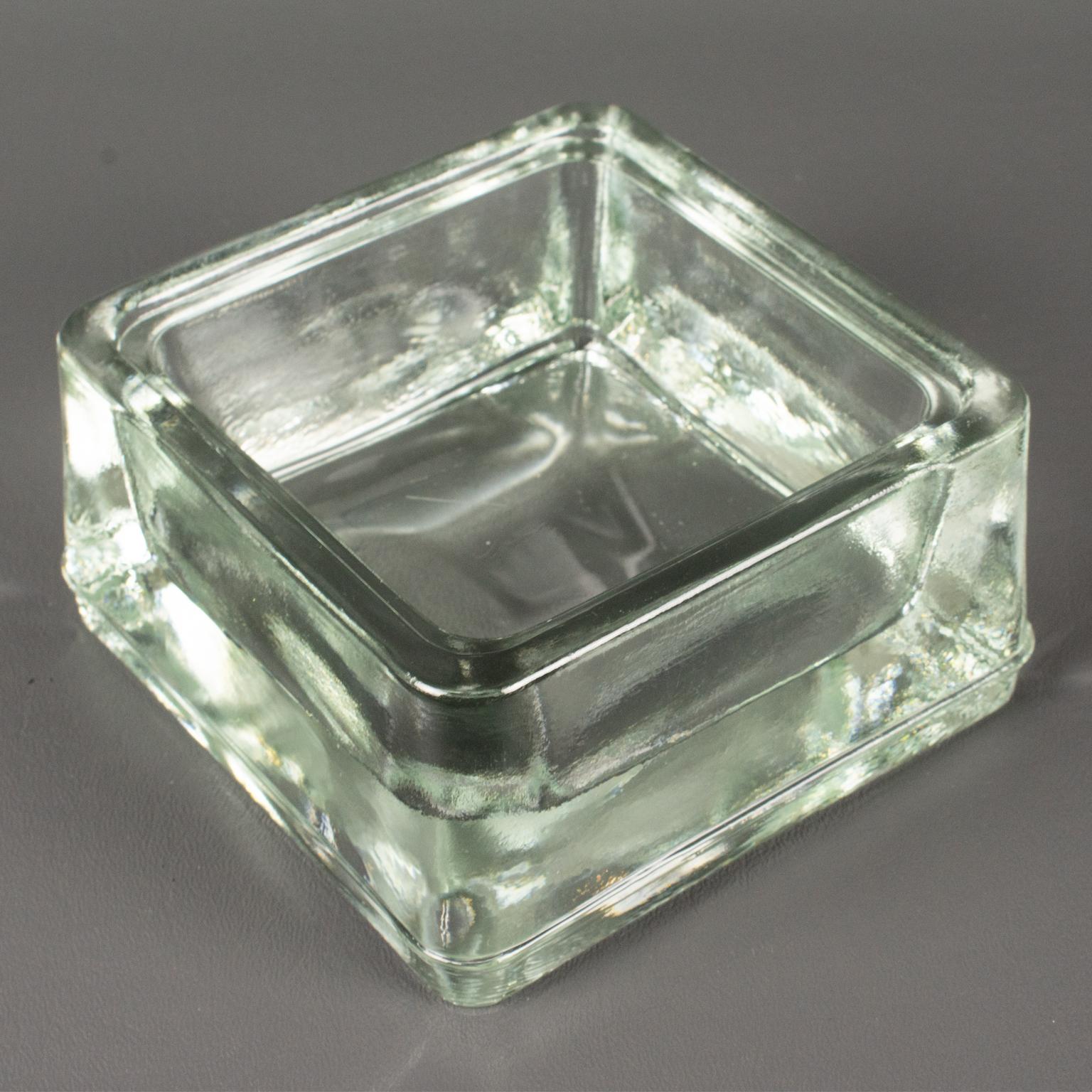 Le Corbusier for Lumax Molded Glass Ashtray Catchall Desk Tidy Vide Poche 1