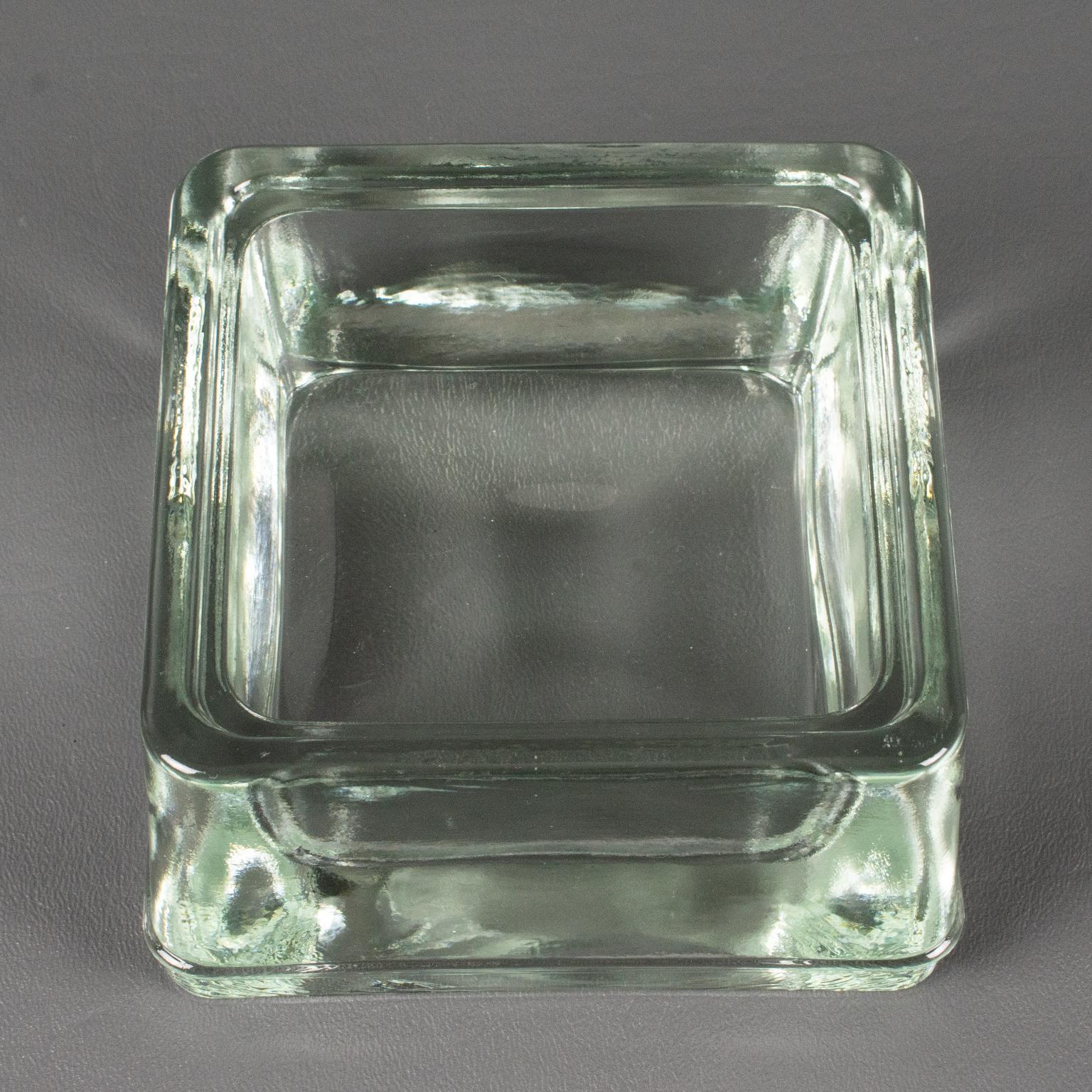 Lumax Molded Glass Desk Accessory Ashtray Catchall, Design by Le Corbusier For Sale 4