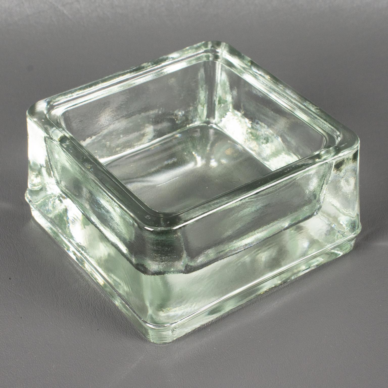 Lumax Molded Glass Desk Accessory Ashtray Catchall, Design by Le Corbusier For Sale 5