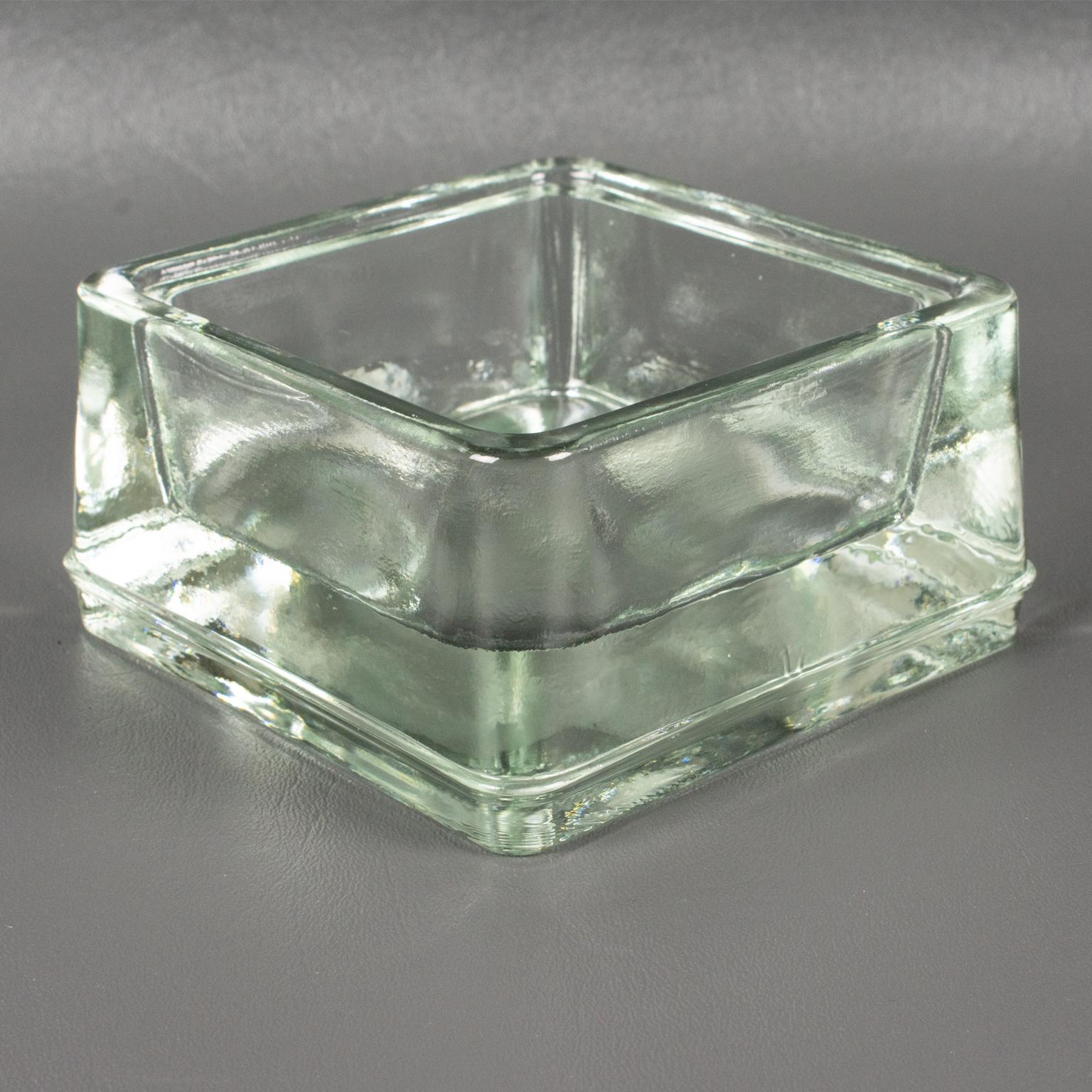 Lumax Molded Glass Desk Accessory Ashtray Catchall, Design by Le Corbusier For Sale 1