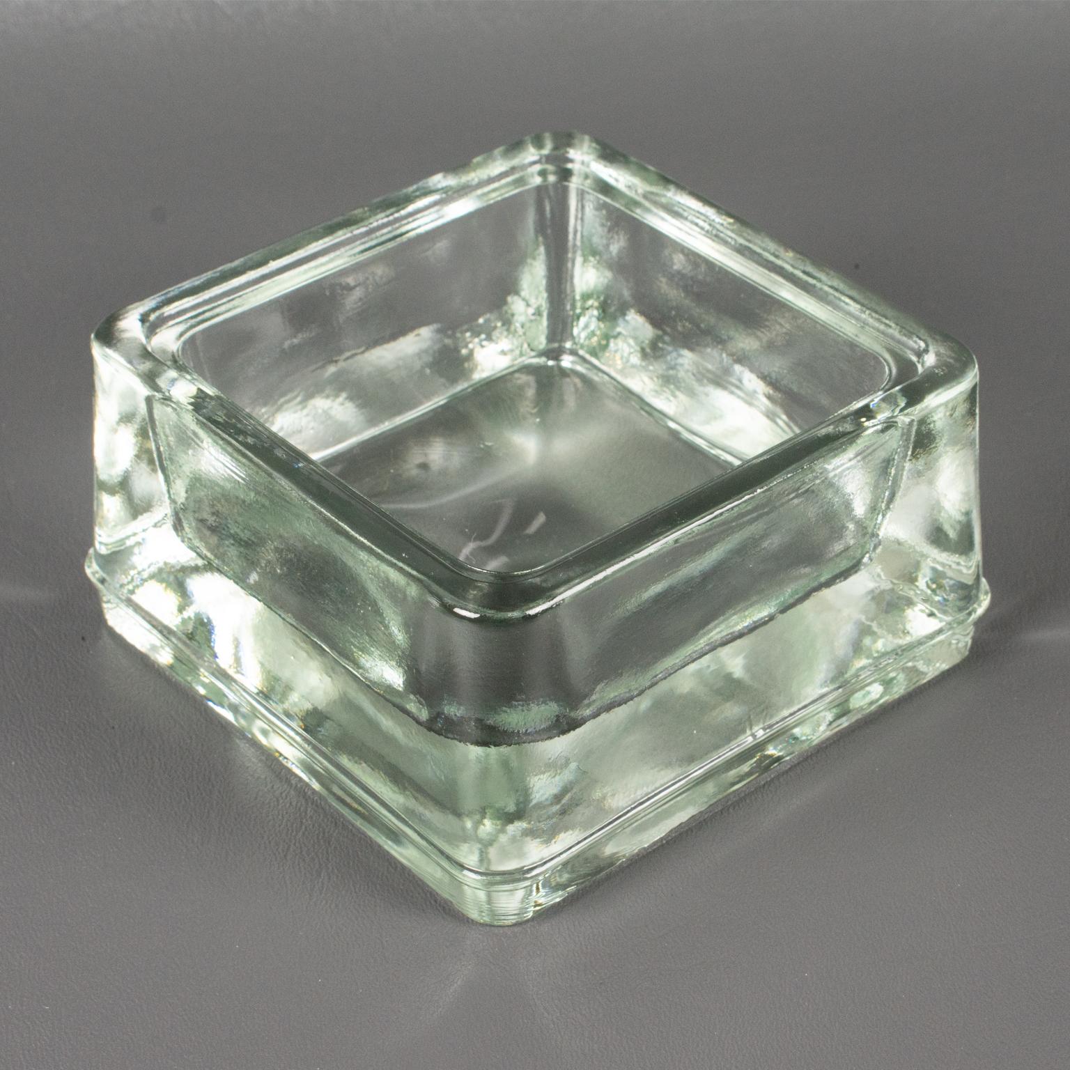 Lumax Molded Glass Desk Accessory Ashtray Catchall, Design by Le Corbusier For Sale 2