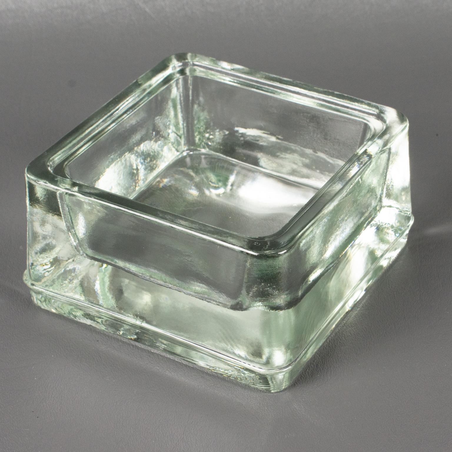 Lumax Molded Glass Desk Accessory Ashtray Catchall, Design by Le Corbusier For Sale 2
