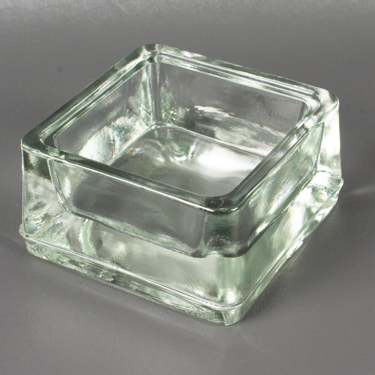 Lumax Molded Glass Desk Accessory Ashtray Catchall, Design by Le Corbusier For Sale 3