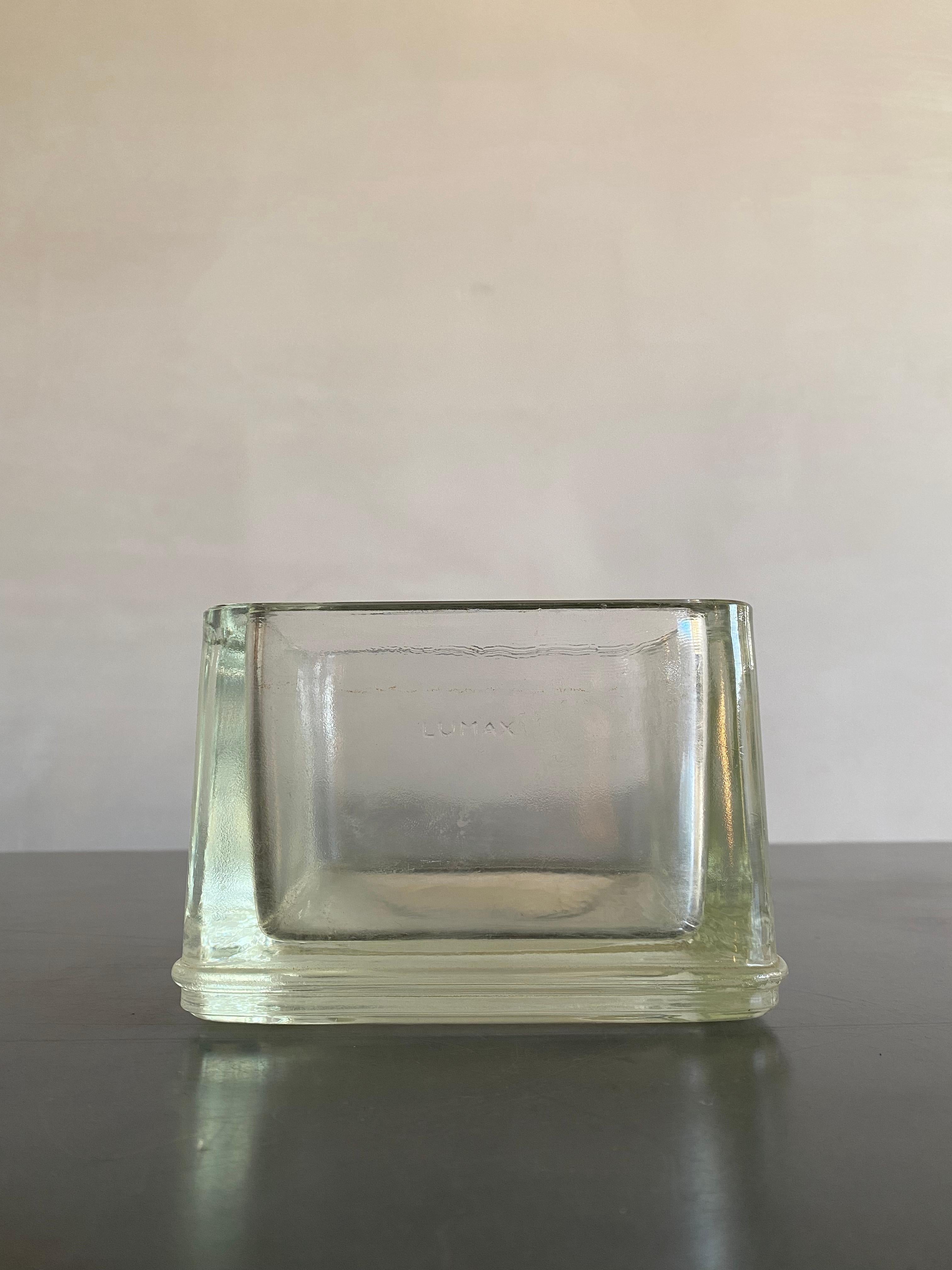 Mid-Century Modern Vide-Poche en verre moulé Lumax, France, années 1960 en vente