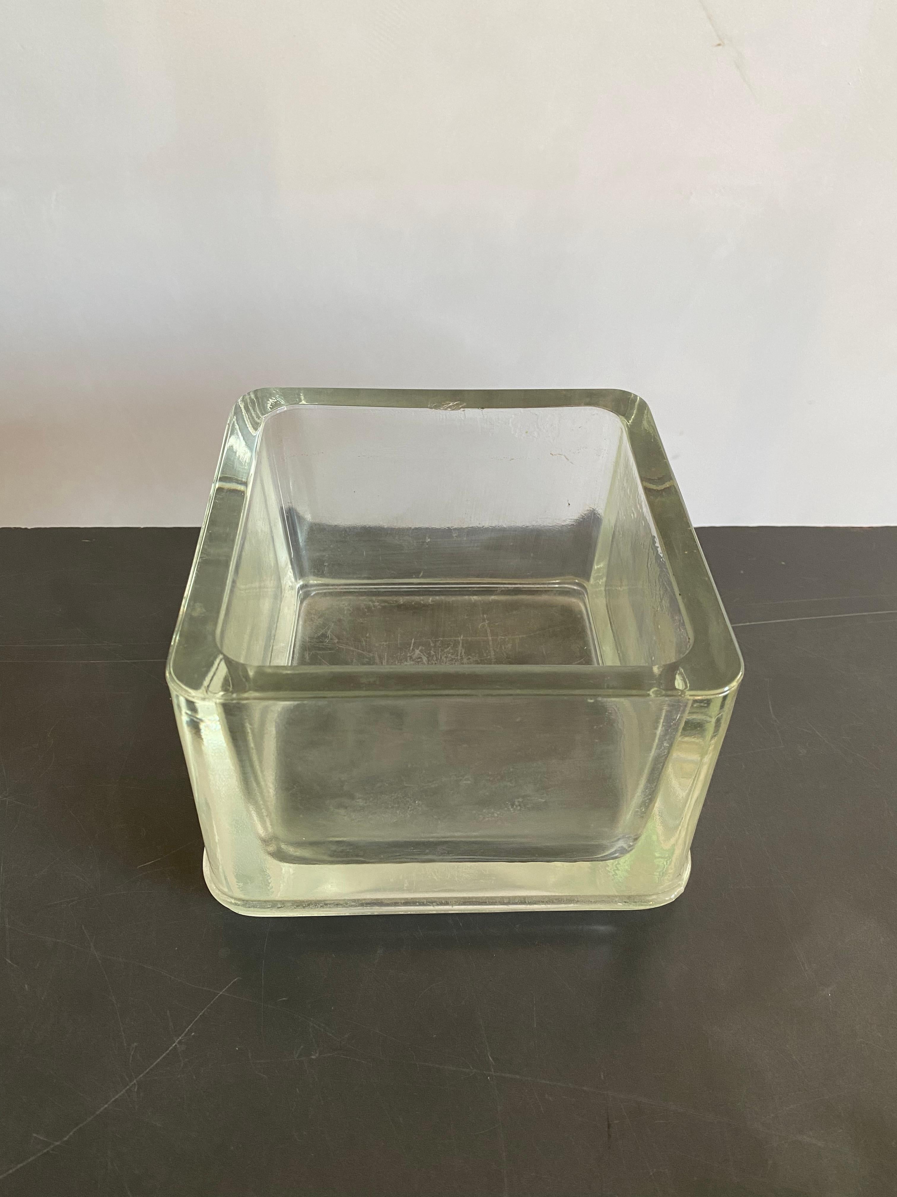 Mid-Century Modern Lumax Moulded Glass Vide-Poche, France, 1960s For Sale