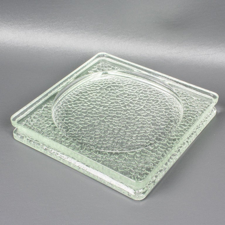 Lumax Nevada Glass Desk Tidy Catchall Ashtray by Le Corbusier at 1stDibs