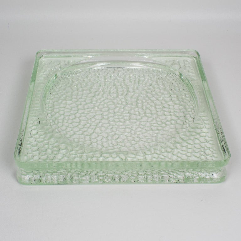 Lumax Nevada Glass Desk Tidy Catchall Ashtray by Le Corbusier at 1stDibs