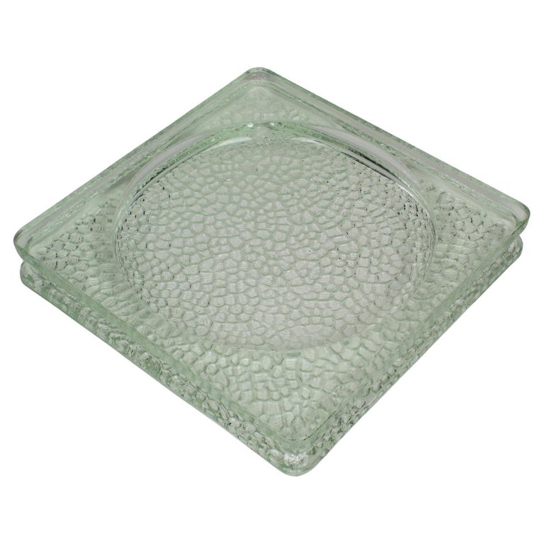 Lumax Nevada Glass Desk Tidy Catchall Ashtray by Le Corbusier at 1stDibs