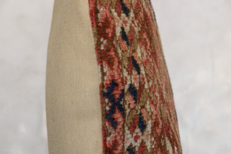 Tribal Lumbar Antique Turkeman Rug Pillow For Sale