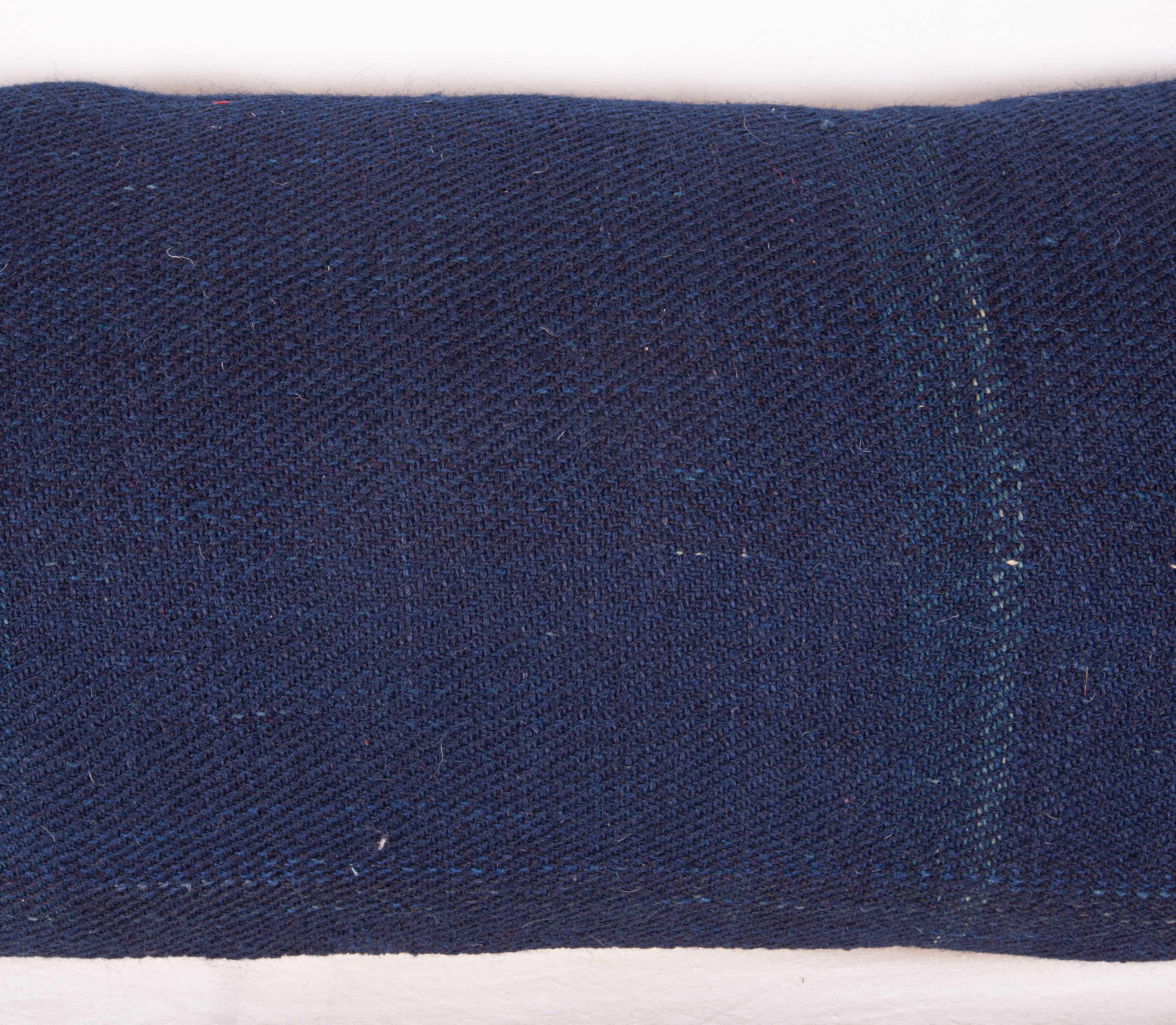 Hand-Woven Lumbar Kilim Pillow Case Made from a Mid-20th Century, Anatolian Cover For Sale