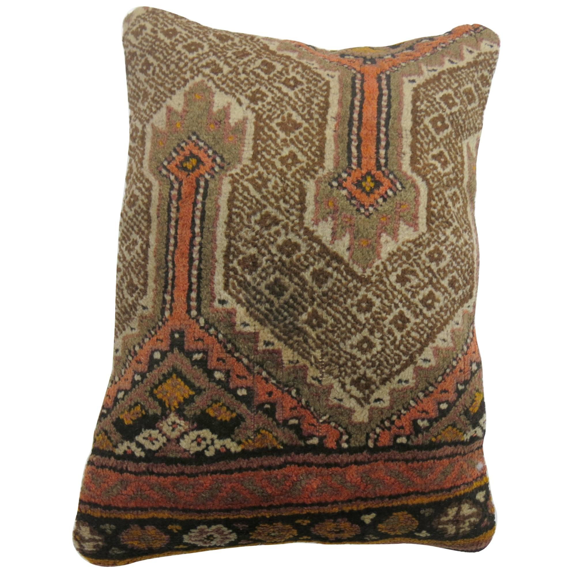 Lumbar Pillow from a Persian Mahal Rug For Sale at 1stdibs