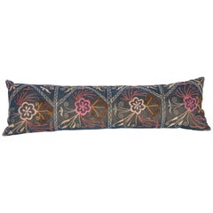Lumbar Pillow Case Fashioned from a Mid-20th Century Uzbek Suzani