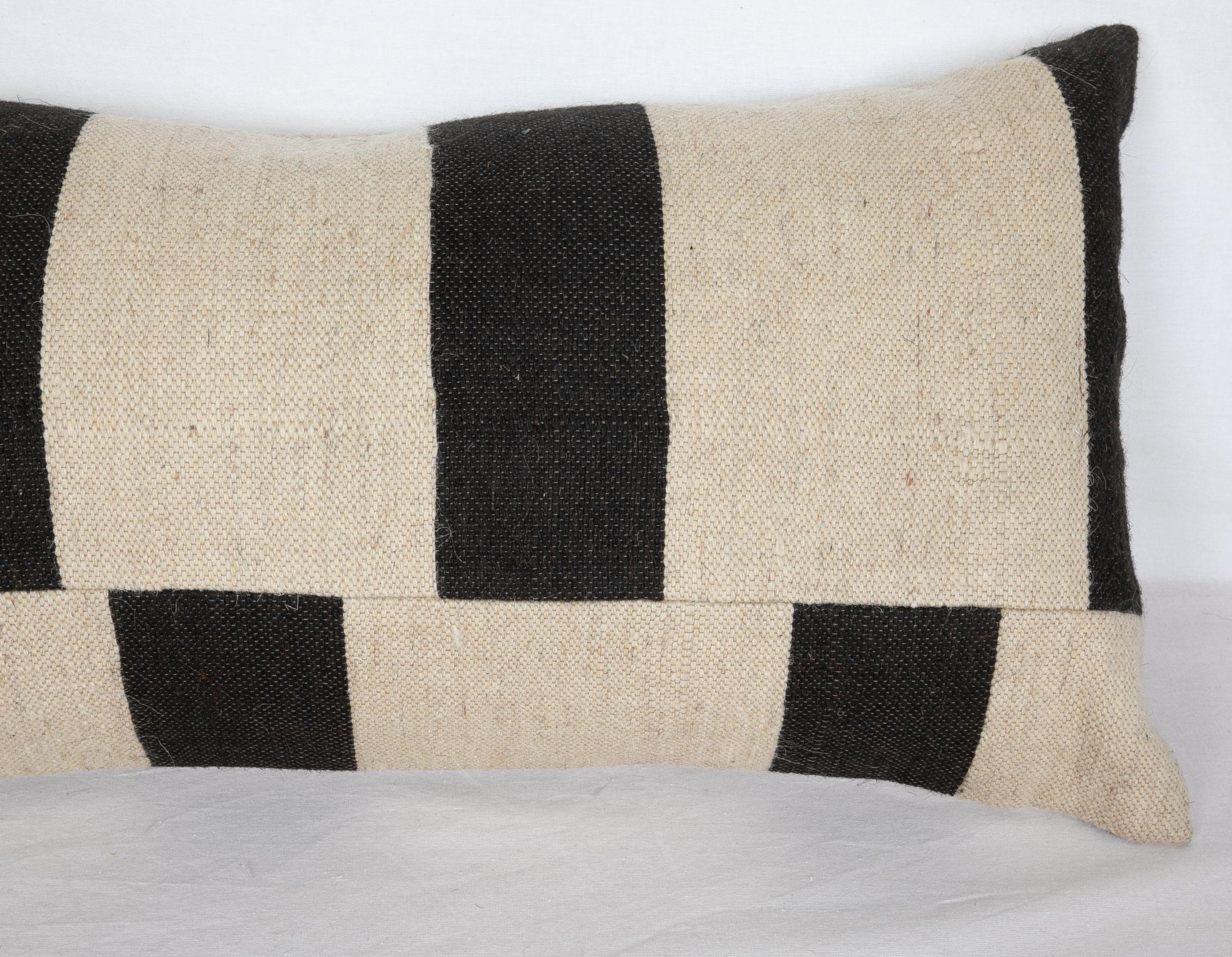 Turkish Lumbar Pillow Case Fashioned from Contemporary Weaving