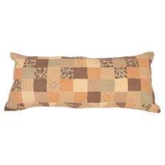 Lumbar Pillow Case Made from a Vintage Chain Stitched Crewel work, India