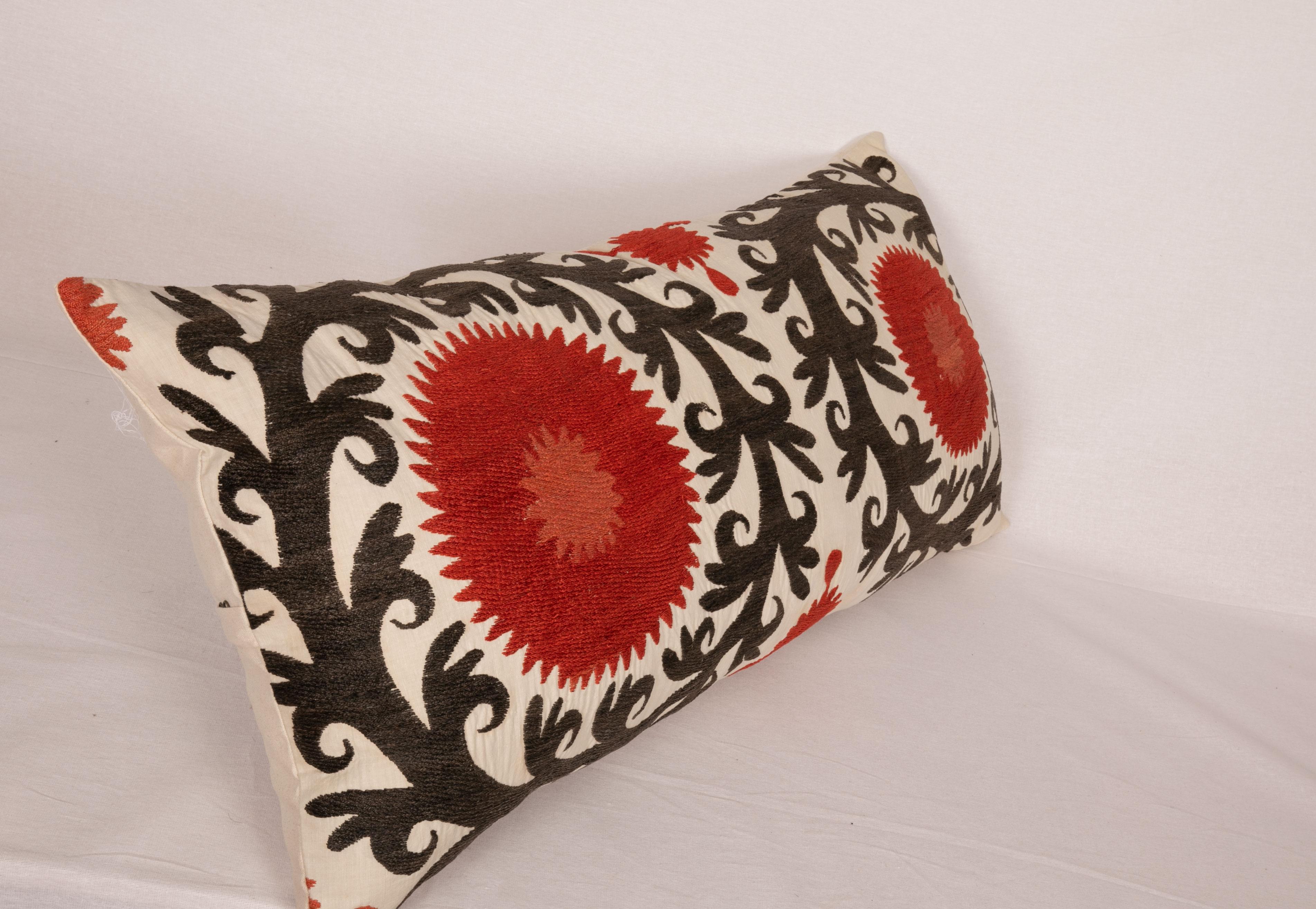 20th Century Lumbar Pillow Case Made from an Early 20th C. Suzani, 1920s For Sale