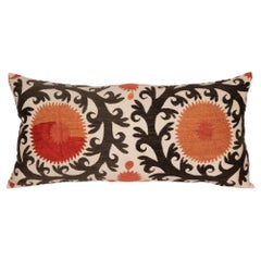 Lumbar Pillow Case Made from an Early 20th C. Suzani, 1920s