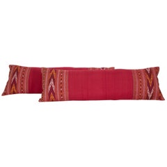 Lumbar Pillow Cases Fashioned from an Early 20th Century Turkmen Shawl