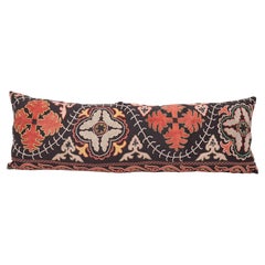 Vintage Lumbar Pillowcase Made from a Mid-20th C, Kazak / Kyrgyz Embroidery