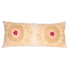 Vintage Lumbar Pillowcase Made from a Mid 20th C. Suzani