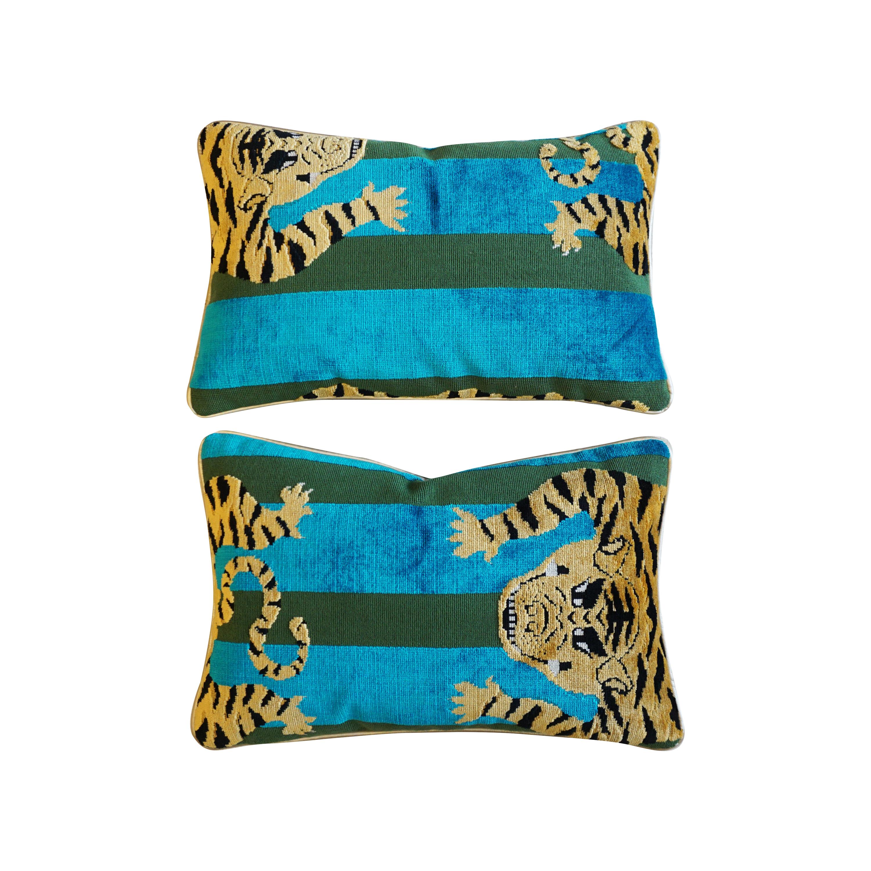 Animal Print le Tiger Lumbar Pillow with Down Fill Custom Variations
