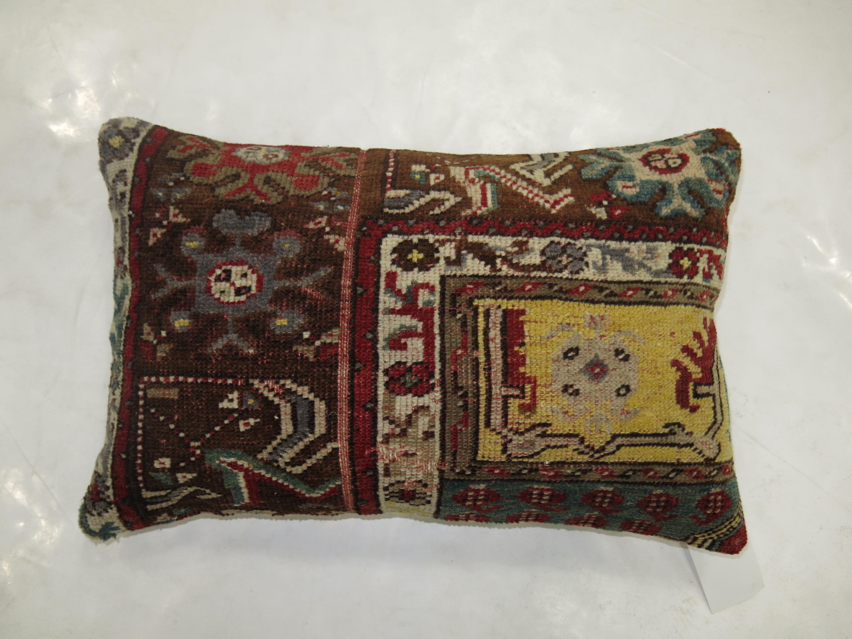 Adirondack Coussin de tapis de Turquie lombaire en vente