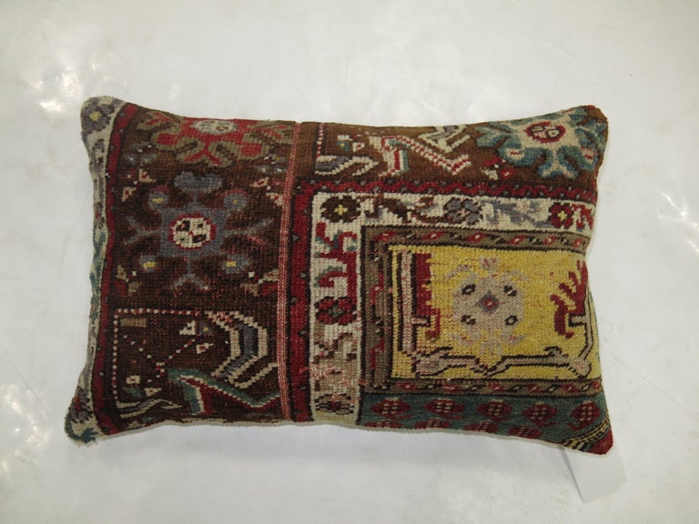 Lumbar Turkish Rug Pillow For Sale at 1stDibs