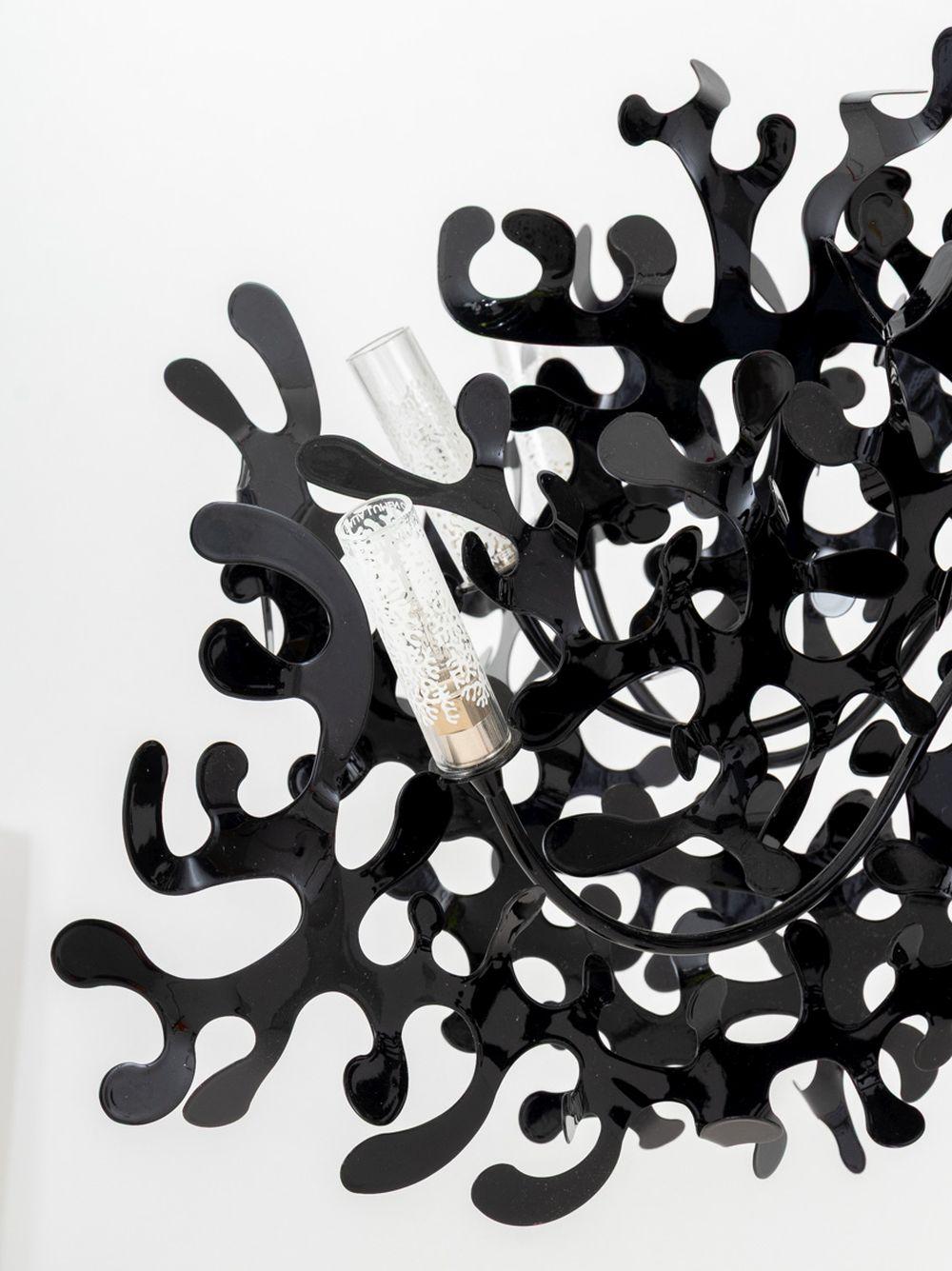 Post-Modern Lumen Center Italia Black Pendant Lamp For Sale